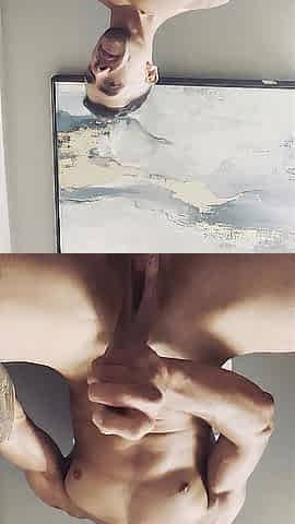 Fit Dude with Wonderful Weenie Masturbating - "Let's Cum Jointly Baby"