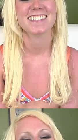 Blonde Babe Deepthroats Big Cock in Steamy Amateur Session