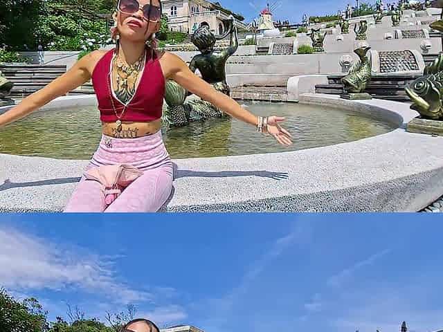 Quick load of Cum On The Booty in the centre of Tourist Attractions