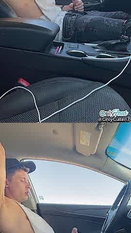 Lewd Chap Masturbating In PUBLIC In His Car Nearly Caught With His Monster Ramrod ????????????