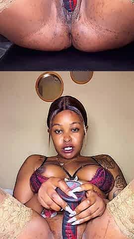 TWAT SO SOAKED SEE THIS BLACK PLAYGIRL DROWN HERSELF IN SQUIRT