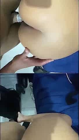 Young girl tries on gym clothes and made me horny
