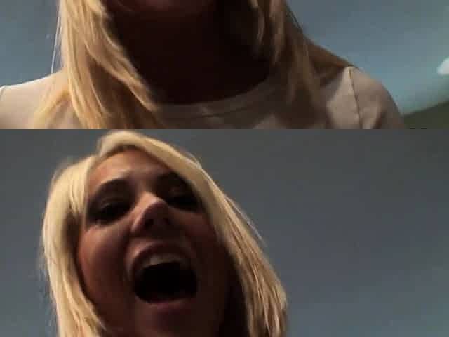 Sexy blonde gets nipples twisted