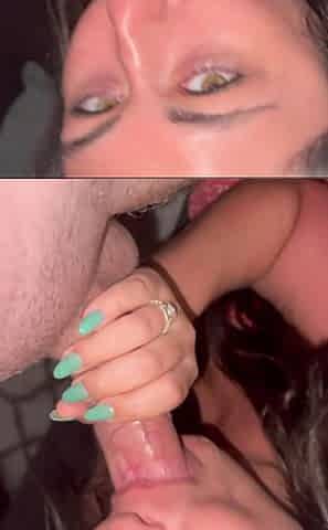 Sucking His Hard Cock in the Morning!