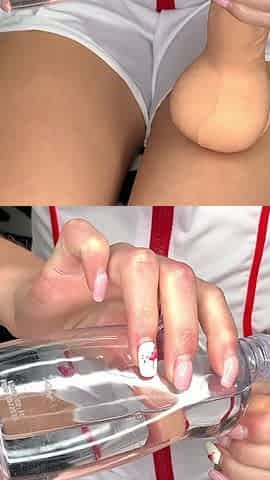 POV. RUSSIAN NURSE MASTURBATES. TEEN CUMS. MASTURBATING DILDO. SEX DILDO. .mp4