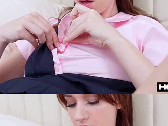 Study Buddy Pounds Melanie Marie's Taut Anal opening