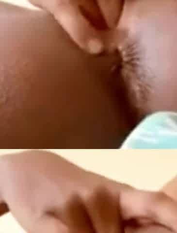 Young Uganda Teen Masturbating Herself