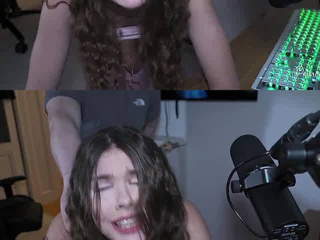 STREAMER LUCK - Tiny Hottie Gets Banged During Game - Princess Alice