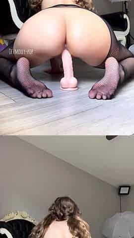 Sexy Alyssa Reece horny solo toy masturbation action