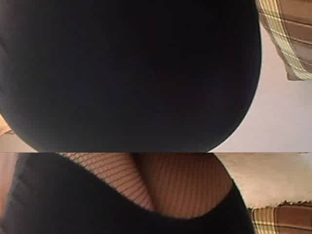 White Thong and Large Moist Labia