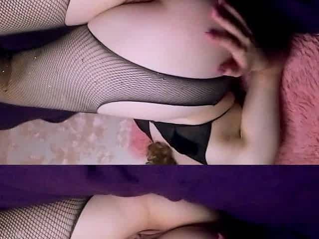 Sweet Teen with Sweet Tight Pussy Vs Big Glass Bottle