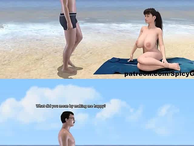 Adventures Of Willy D Girl With Huge Tits And Big Nipples A Beach Handjob Ep 93
