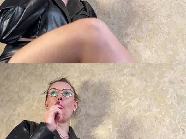 Leather & Smoke Fantasy Intense Smoking Tease