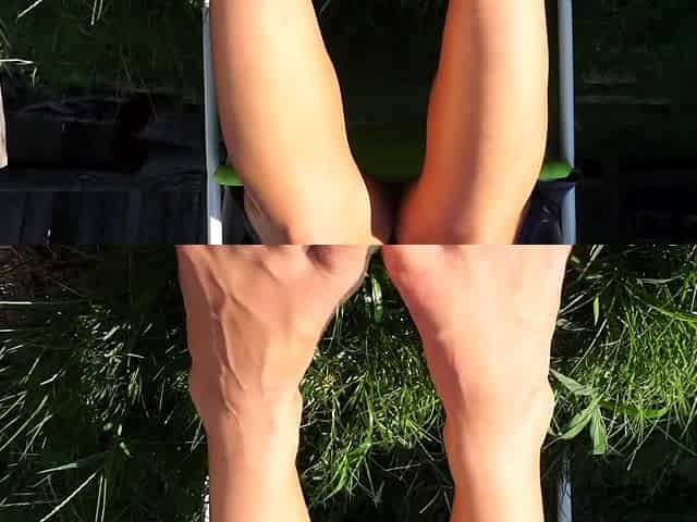 Foot fetish rimming for blonde outdoors