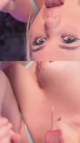Ahegao Deepthroat and Doggy Fuck