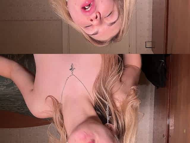 Sucking on a Slobbering Dildo with Gum in My Mouth