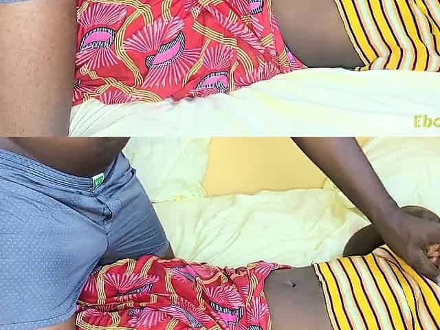 Amateur movie, Charming Afro woman takes off her loincloth in the village