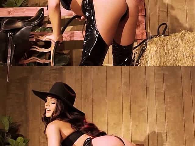 Kinky teen farmer girl gets fully naked