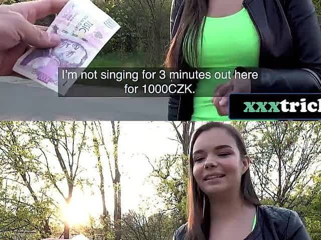 Curvy Czech Cutie Takes a Wild Ride by the Teach Tracks