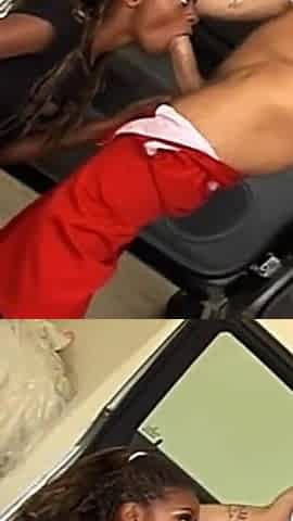 Interracial Anal Fuck for a White Guy Banging the Ass and the Pussy of a Black Slut