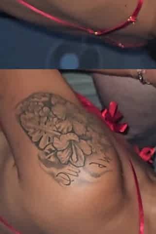 Island Slut Sucks Cock in Red Lingerie
