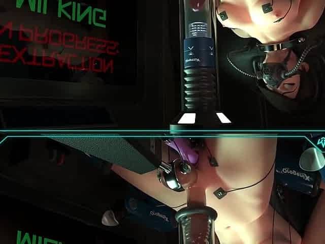 Tracer and DVA get their schlongs milked on a factory line