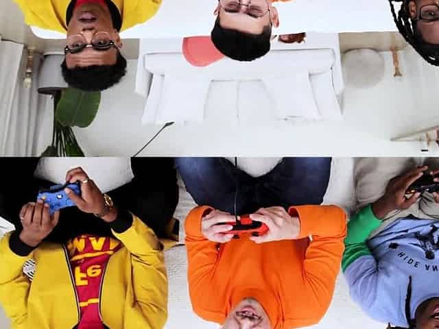Stepmom takes two cocks while nerdy son plays games