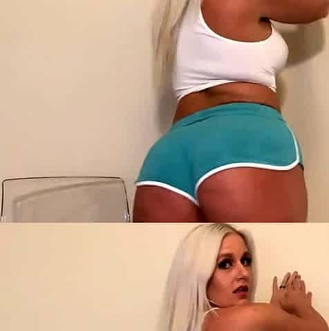 Hot blonde glamour babe solo plays to pleasure her hot body