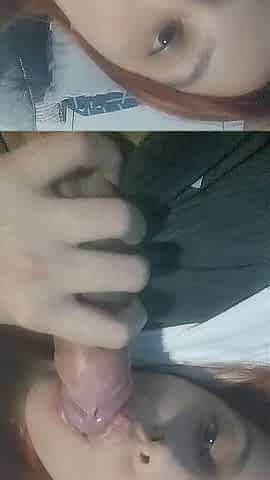 He came and I kept sucking his cummed cock!