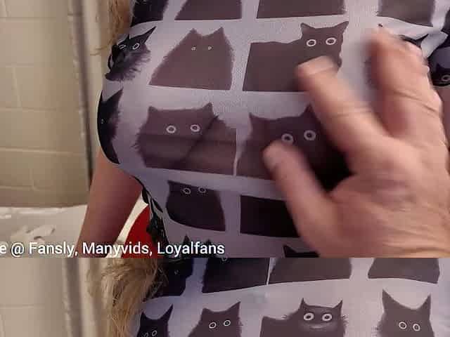 Outdoor Titty & Butt Tease Throughout the Reserve Ends with Hard Bed Sex