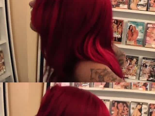 Redhead Maci May sucking a big cock off POV