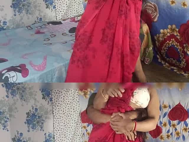Desi Indian Housewife Bhabhi Wearing Sexy Dress and Hard Fucked by Husbands Friend in Front of Husband