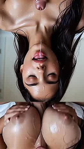 Busty brunettes blondes dildos cum drenched tits bed pool