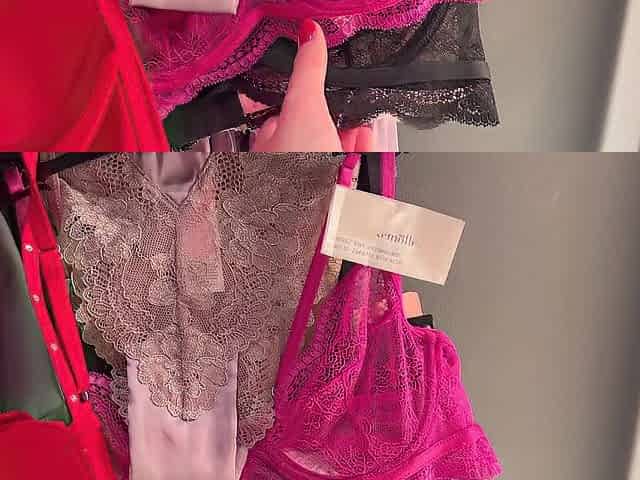 Hawt eighteen year old Cute Gal Underware Changing Trying On Hot Underware