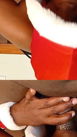 Ebony Miss Santa Loves Sucking BBC