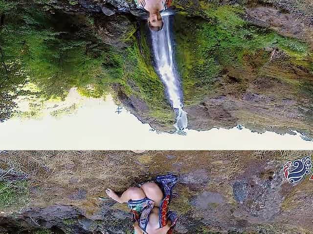 Hawt hiker goes solo toying her twat