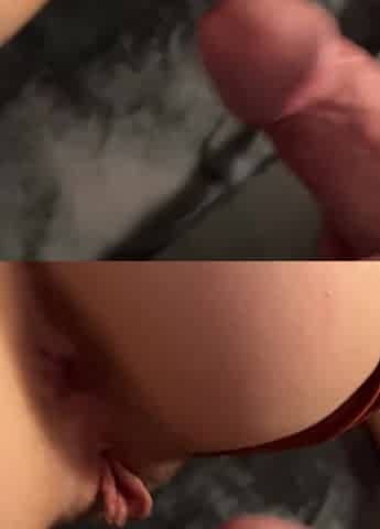 Back shot sexy teen pussy