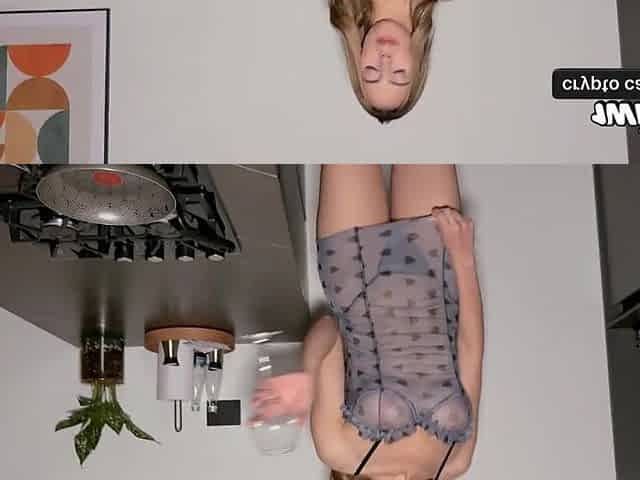 Hard Jock all to Herself, I Love how U Screw Me in the Kitchen