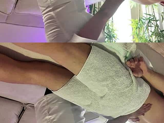 Superlatively good oriental massage in intimate room with glad ending