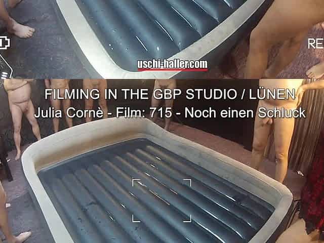 Behind the Scenes - Piss Gangbang Party with MILF Julia Corne