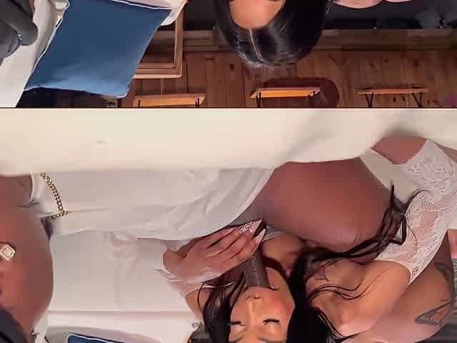 Beautiful Ebony Ts Cums Hard While Riding