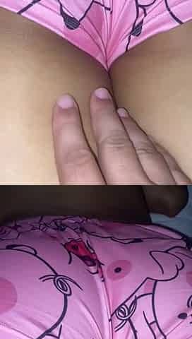 Rubbing my penis on my stepsister's underwear