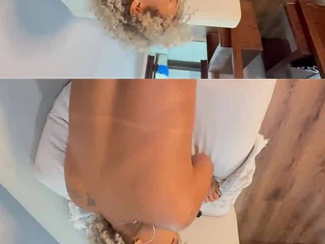 Eating Her on All Fours with Cum in Her Pussy