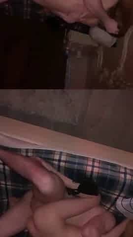 Fucking with my boyfriend at her parents house