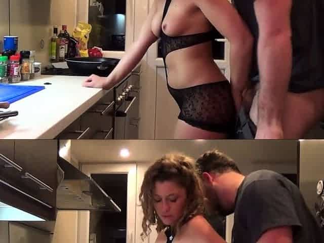 Amateur Teen Couple's Hardcore Kitchen Adventure