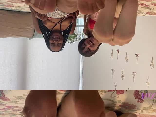 Jenna Foxx Stockings Strip Lesbian Feet Fetish