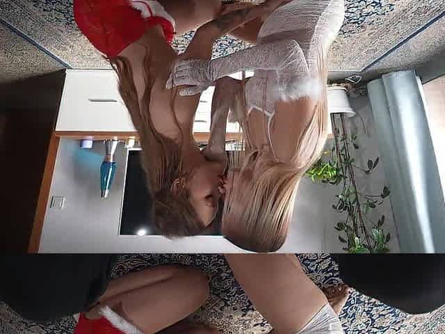 POV: My wife was out all Christmas night and came home with a hotty in the morning, 3some ft Posh Spicy