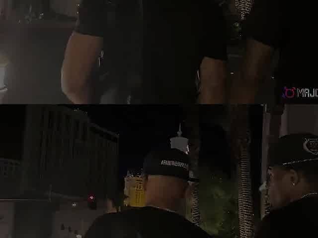 April Olsen Gets Tag Teamed by 2 Large Ebony Rods