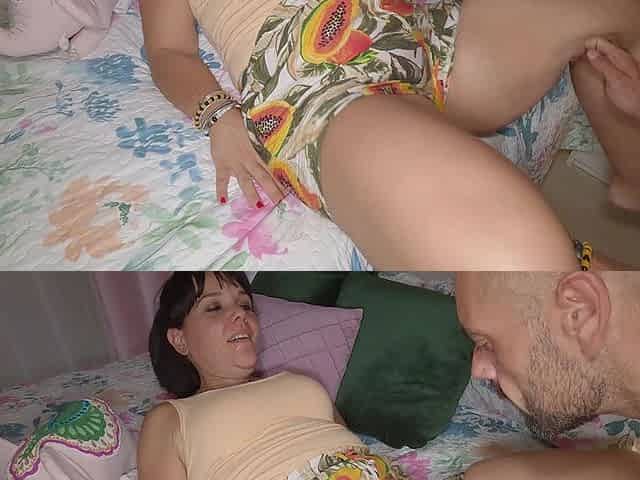 Homemade Missionary Sex with Hot MILF, Cum Inside Her Hairy Pussy