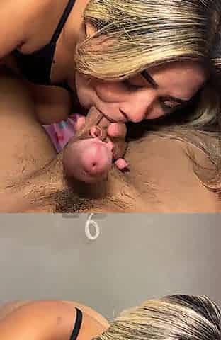 Pretty blond loves to ride